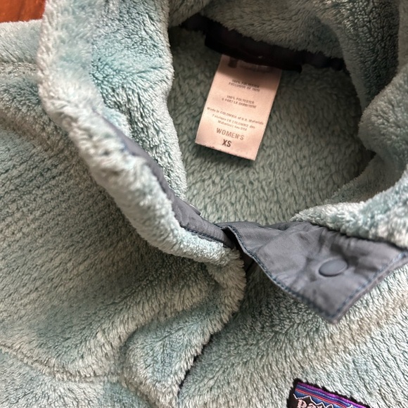 Patagonia Women’s Size XS Teal Half Snap Fleece Pullover - Picture 6 of 10
